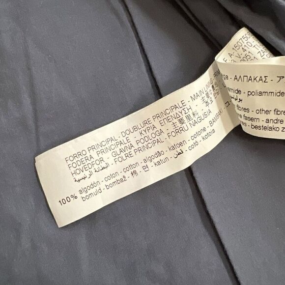 Zara Baby Girl Wool Blend Textured Weave Peter Pan Coat Size 12-18 Months Blue - Picture 6 of 9